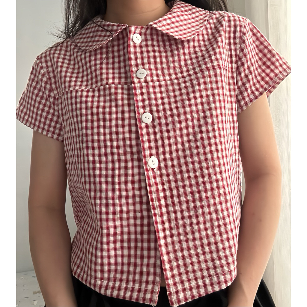 Jelly.stu - Gigi Top - Áo sơ mi cổ sen