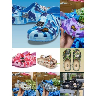Dép clog bape camo đủ màu - quai gập linh hoạt