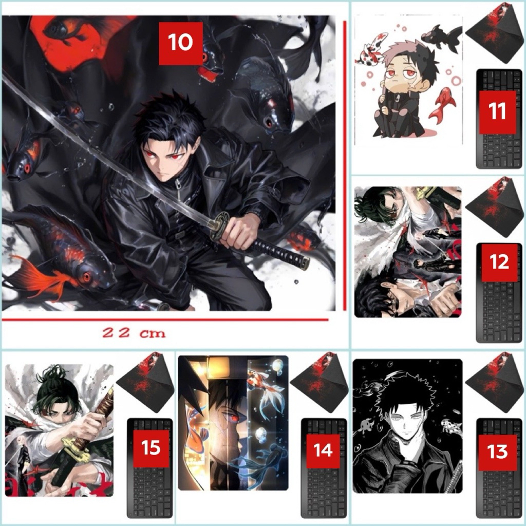 chuột máy tính hình Chihiro Rokuhira ,Hishaku ,Hiyuki Kagari/ bàn di chuột kagurabachi