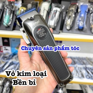 ✅Kemei Tông Đơ Cắt Tóc 1699 Công Suất 8W Cao Cấp Màu đen Chính Hãng Tốc Độ 9000 Vòng Phút Pin Lithium Ion 3000mAh