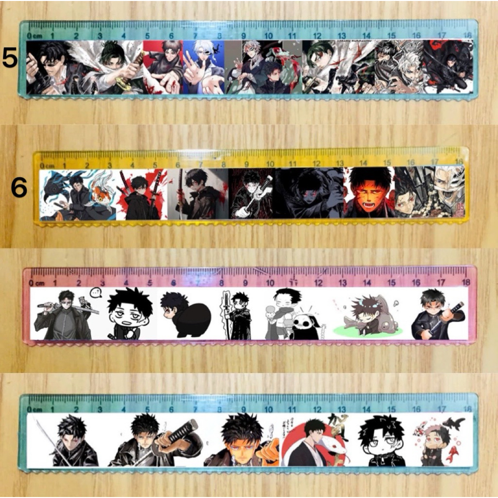 2 Thước kẻ Chihiro Rokuhira ,Hishaku ,Hiyuki Kagari / thước hình kagurabachi