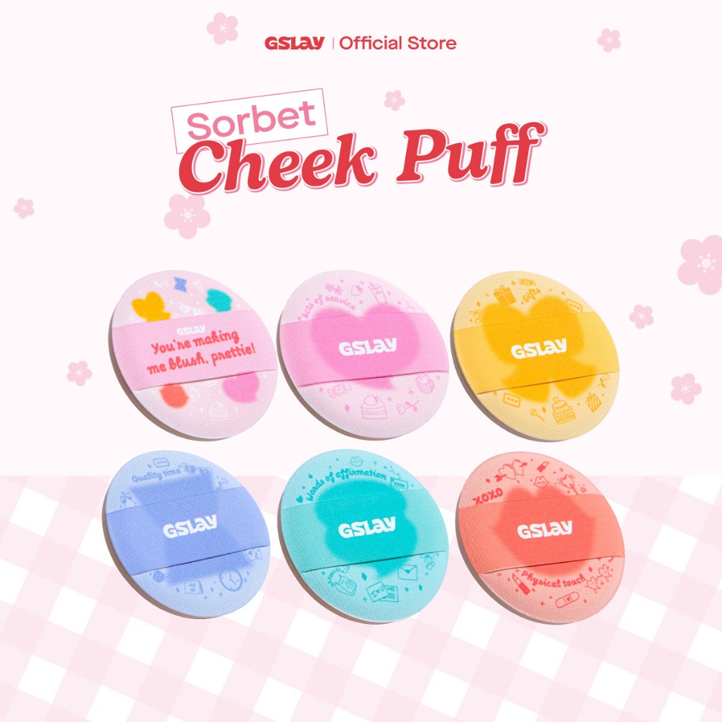 Mút Trang Điểm Mini Đánh Má Hồng Tiện Lợi - GSLAY Cheeky Puff (Ngẫu nhiên)