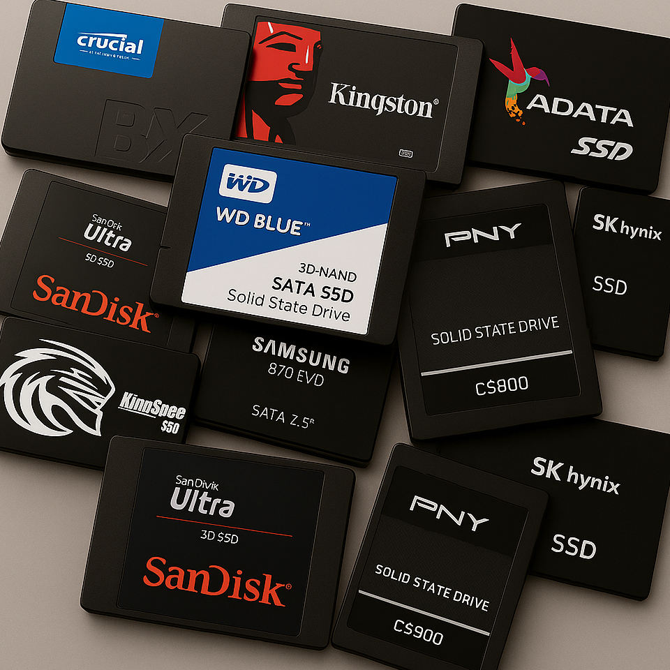 Ổ cứng Ssd 2.5 inch Sata 256gb 128gb Samsung, WD, SK Hynix, Micron, Kioxia, Toshiba, Sandisk, kingsp