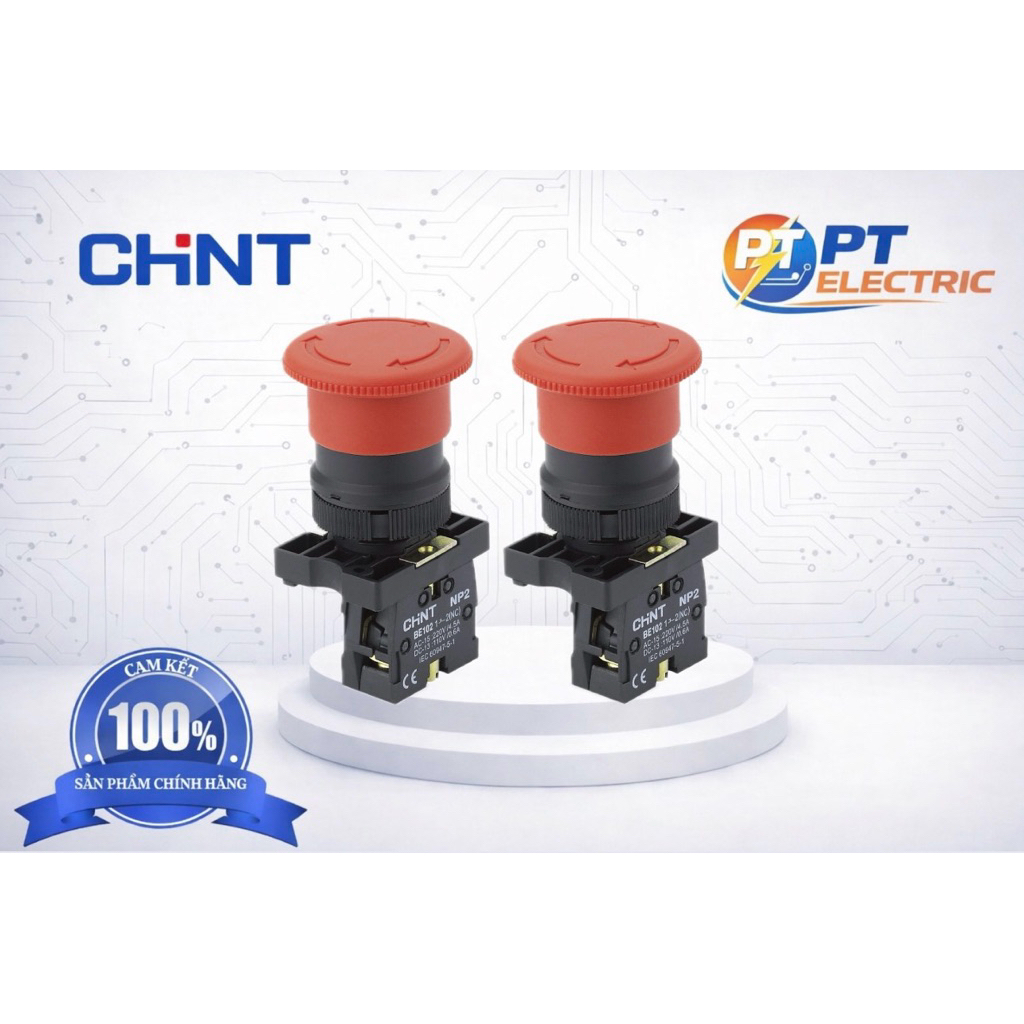 NÚT DỪNG KHẨN - NÚT DỪNG KHẨN CẤP NP2-ES542 PHI 22 - CHINT