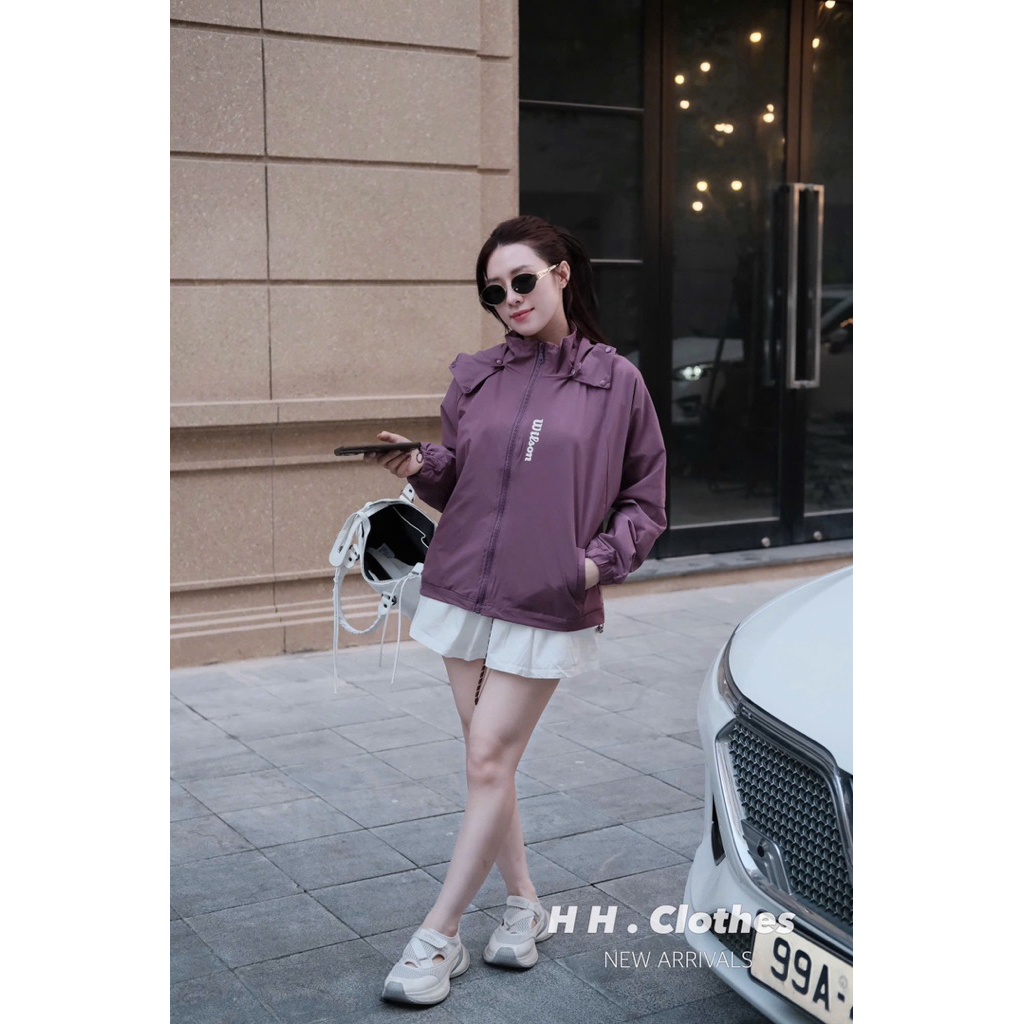 Áo Khoác Gió Wilson Mũ Tháo Rời HH • Melanie Studio