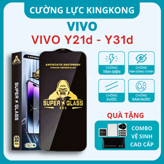 Kính cường lực Vivo Y21d/ Y31d Kingkong full màn|Miếng dán màn hình