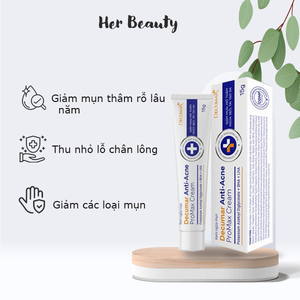 Kem Chấm Mụn Thế Hệ Mới Decumar ProMax Cream giảm mụn sưng đỏ mạnh mẽ, mờ thâm sẹo nhanh chóng