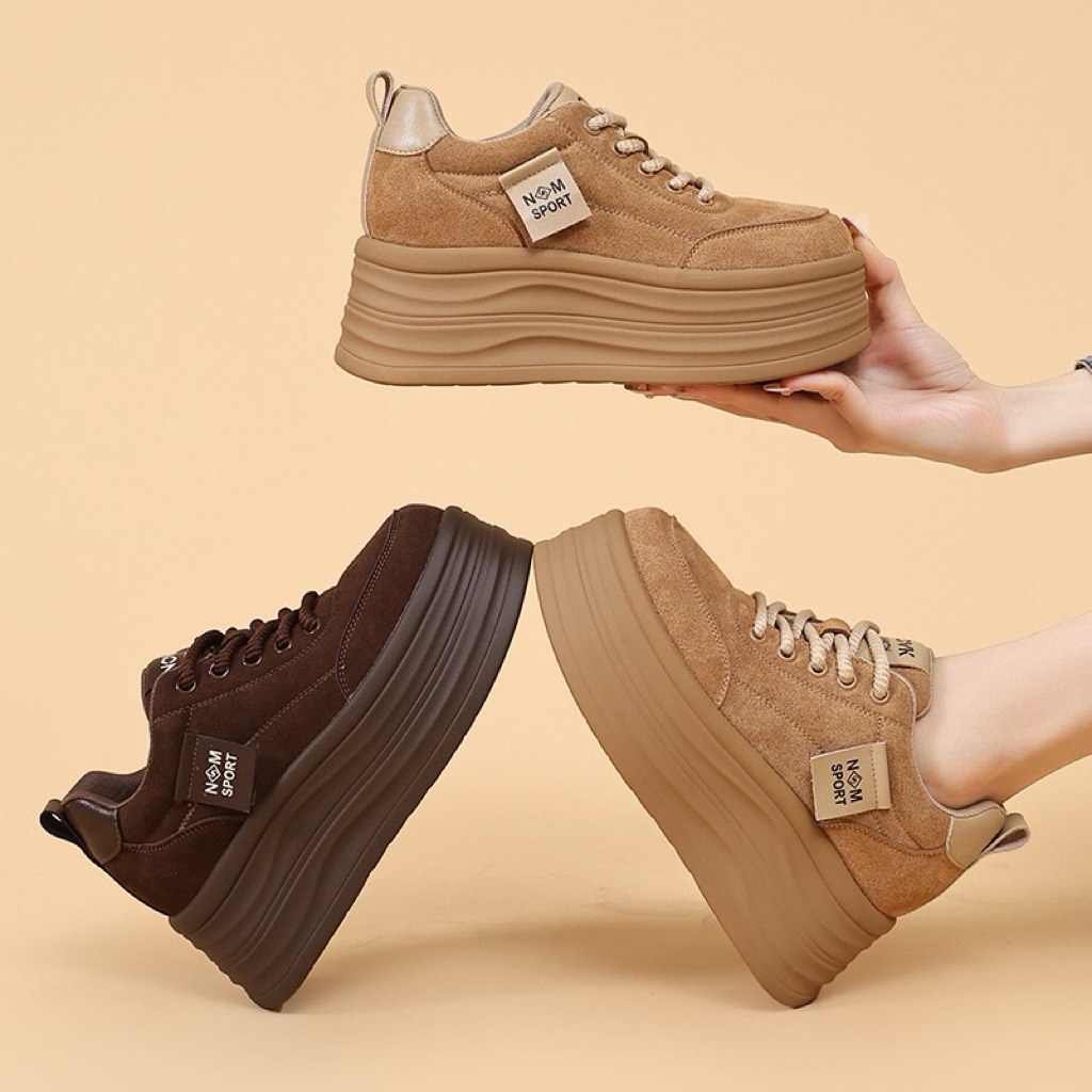 [ Hàng order ] Giày thể thao đế độn nữ 8cm quảng châu