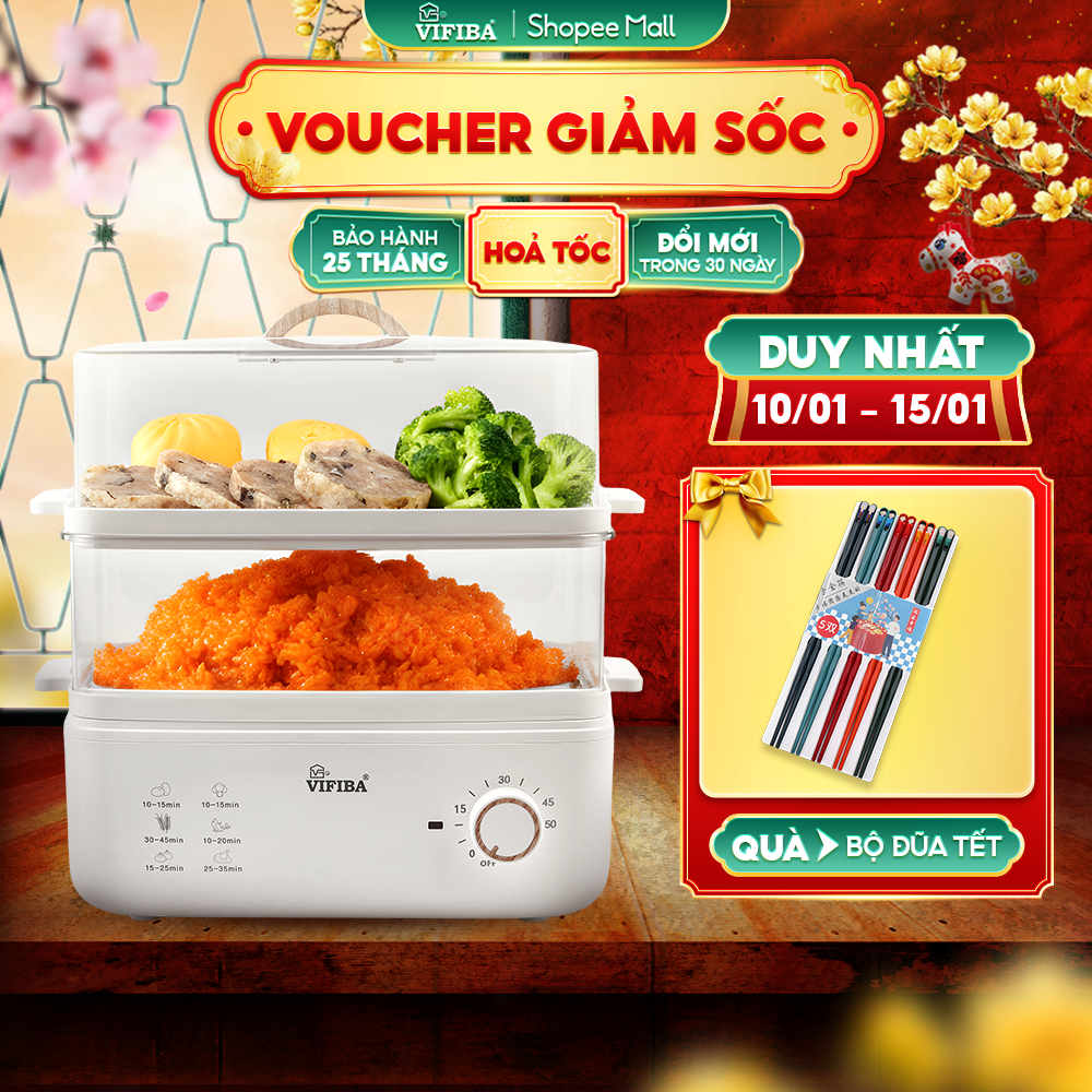 NỒI HẤP THUỶ NHIỆT YOSHI VIFIBA - HẤP HẸN GIỜ - DUNG TÍCH 10L, Hấp Gà Nguyên Con 3kg