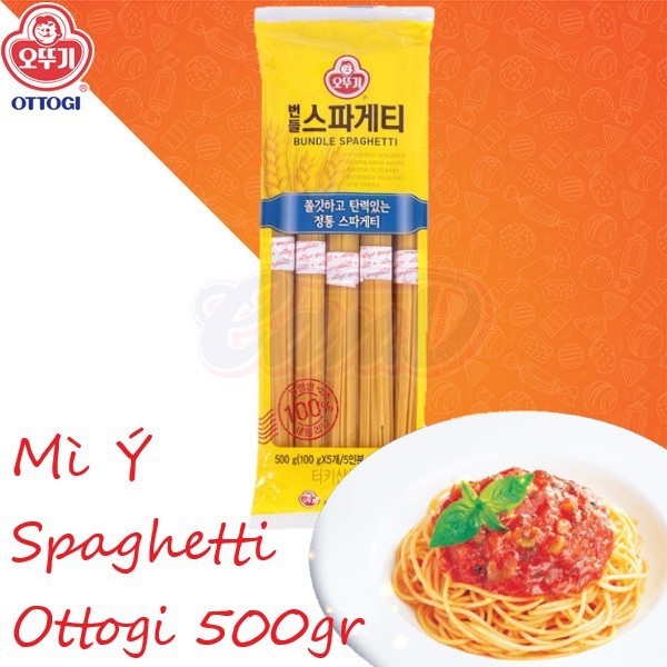 Mì Ý OTTOGI 500g, Mì ống spaghetti, Mì spaghetti Ottogi , Mì ý Ottogi gói 500g