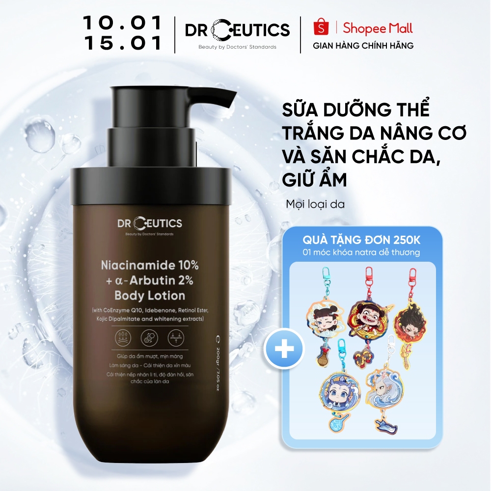 DRCEUTICS Sữa Dưỡng Thể Trắng Da DrCeutics Body Lotion Healthy White 200ml