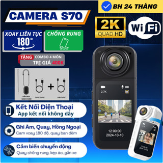 Camera Không Dây GoPro S70 – Máy Quay Cầm Tay Mini, Camera 2k, Ghi Hình Rõ Nét, Thiết Kế Nhỏ Gọn