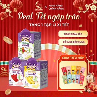 Bánh Ăn Dặm Cao Cấp NutriAZ Vị Trái Cây, Rau Củ Cho Trẻ Từ 6 Tháng Tuổi