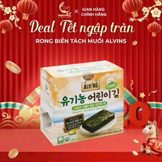 Rong Biển Hữu Cơ Tách Muối Alvins Hàn Quốc Cho Bé Ăn Dặm Từ 6 Tháng Tuổi NutriAZ