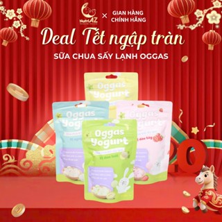 Sữa Chua Khô Sấy Lạnh Oggas Yogurt Ăn Dặm Cho Bé Từ 6 Tháng Tuổi Bổ Sung Lợi Khuẩn Cho Bé, 18g