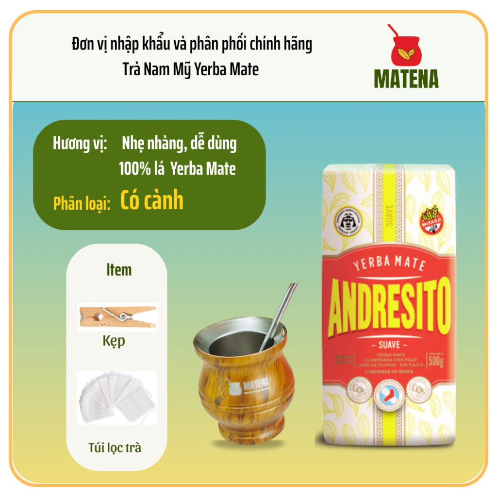 Trà Nam Mỹ Mate Andresito Suave (Nhẹ nhàng)