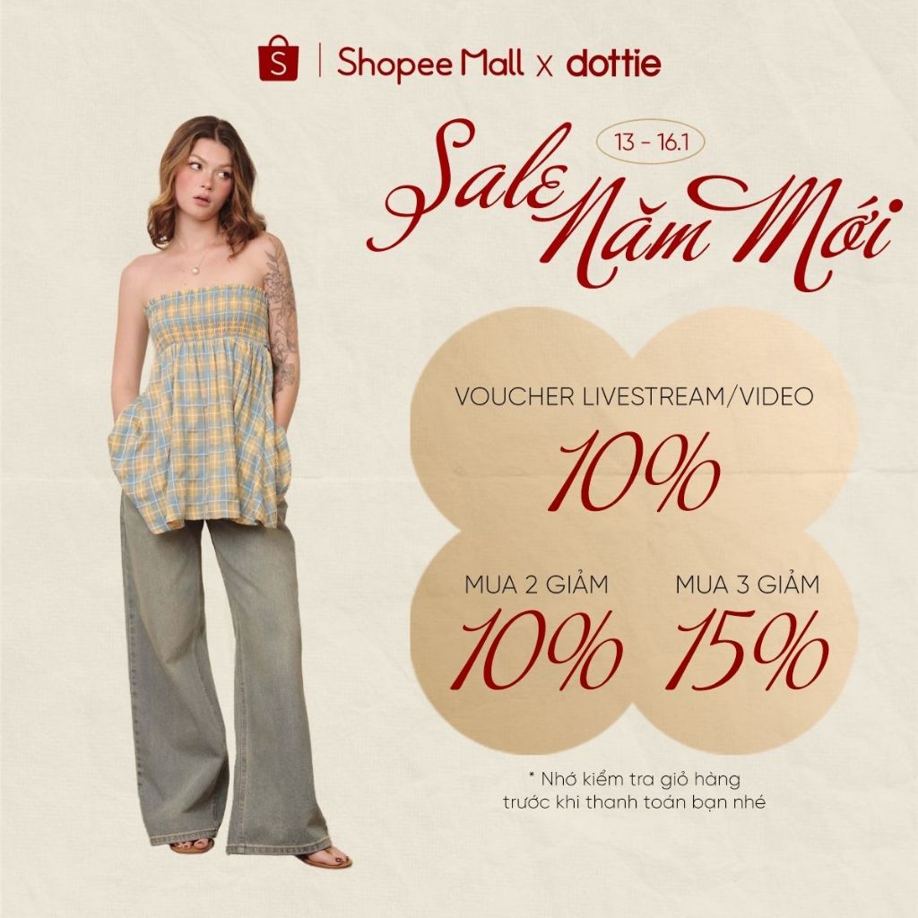 DOTTIE - Quần Jean lưng thấp túi kiểu - Xanh - Q0410