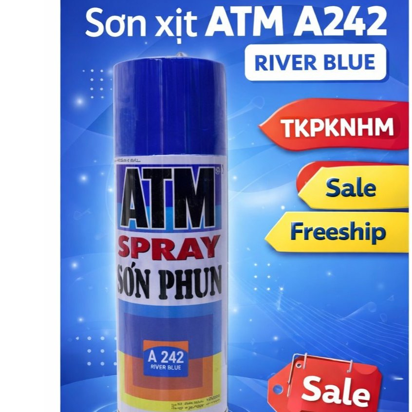 [Chính hãng] SƠN XỊT XANH DƯƠNG ATM A242 - lưu ý thị trường xuất hiện hàng TQ nhái