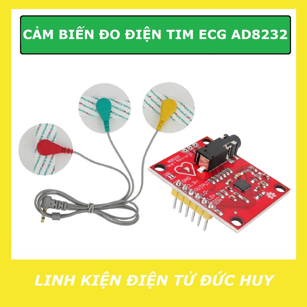 CẢM BIẾN ĐO ĐIỆN TIM ECG AD8232