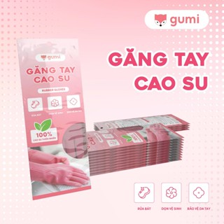 Găng Tay Rửa Chén GUMI Cao Su Thiên Nhiên, Chống Trơn Trượt, Bảo Vệ Da Tay