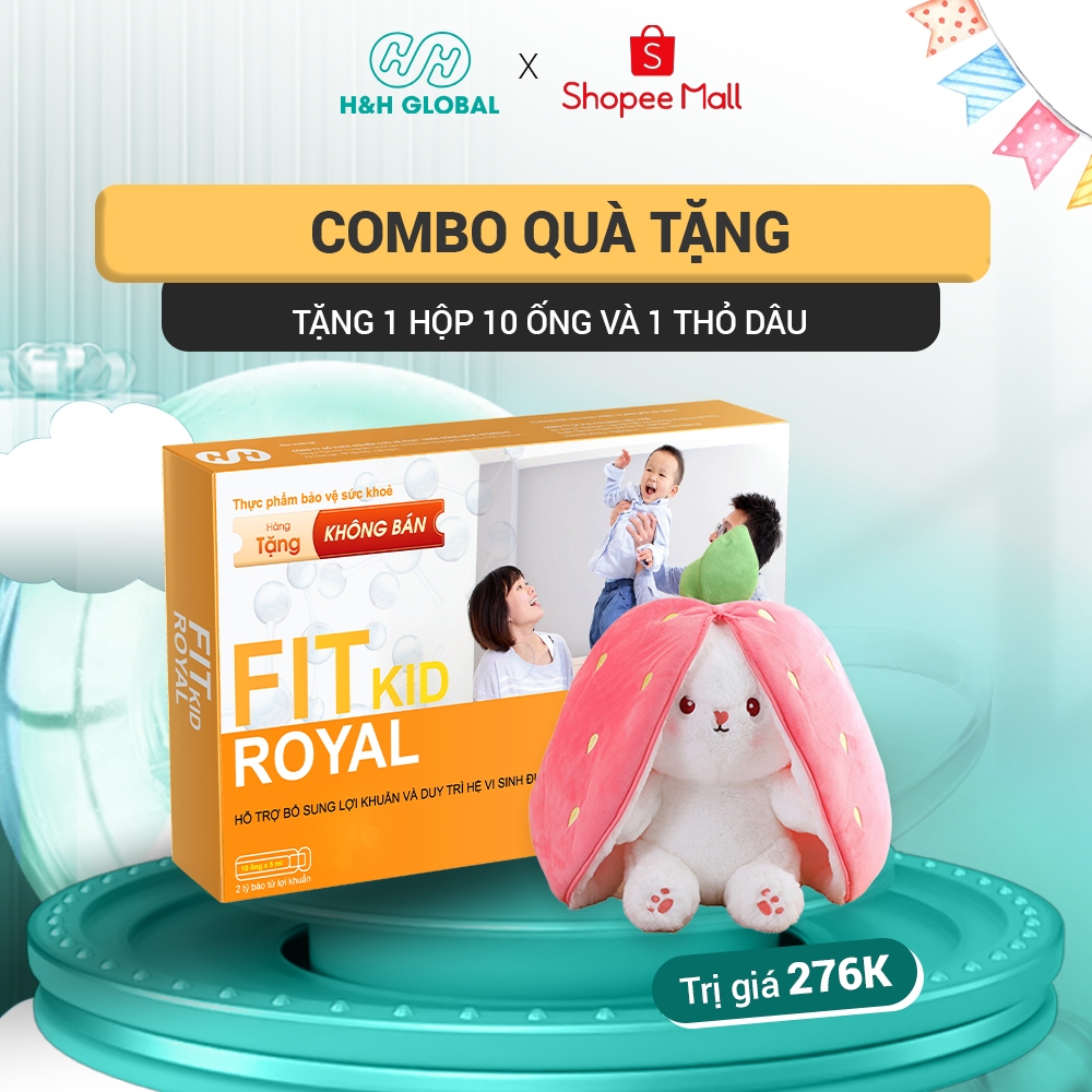 [Quà tặng không bán] Hộp FIT KID ROYAL 10 ỐNG VÀ THỎ BIẾN HÌNH