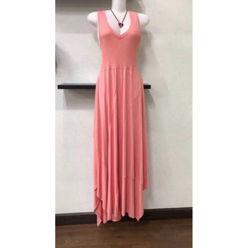 [HÀNG USA ] VÁY THUN MAXI KHÔNG TAY VẠT BẤT ĐỐI XỨNG CỦA NEW DIRECTIONS