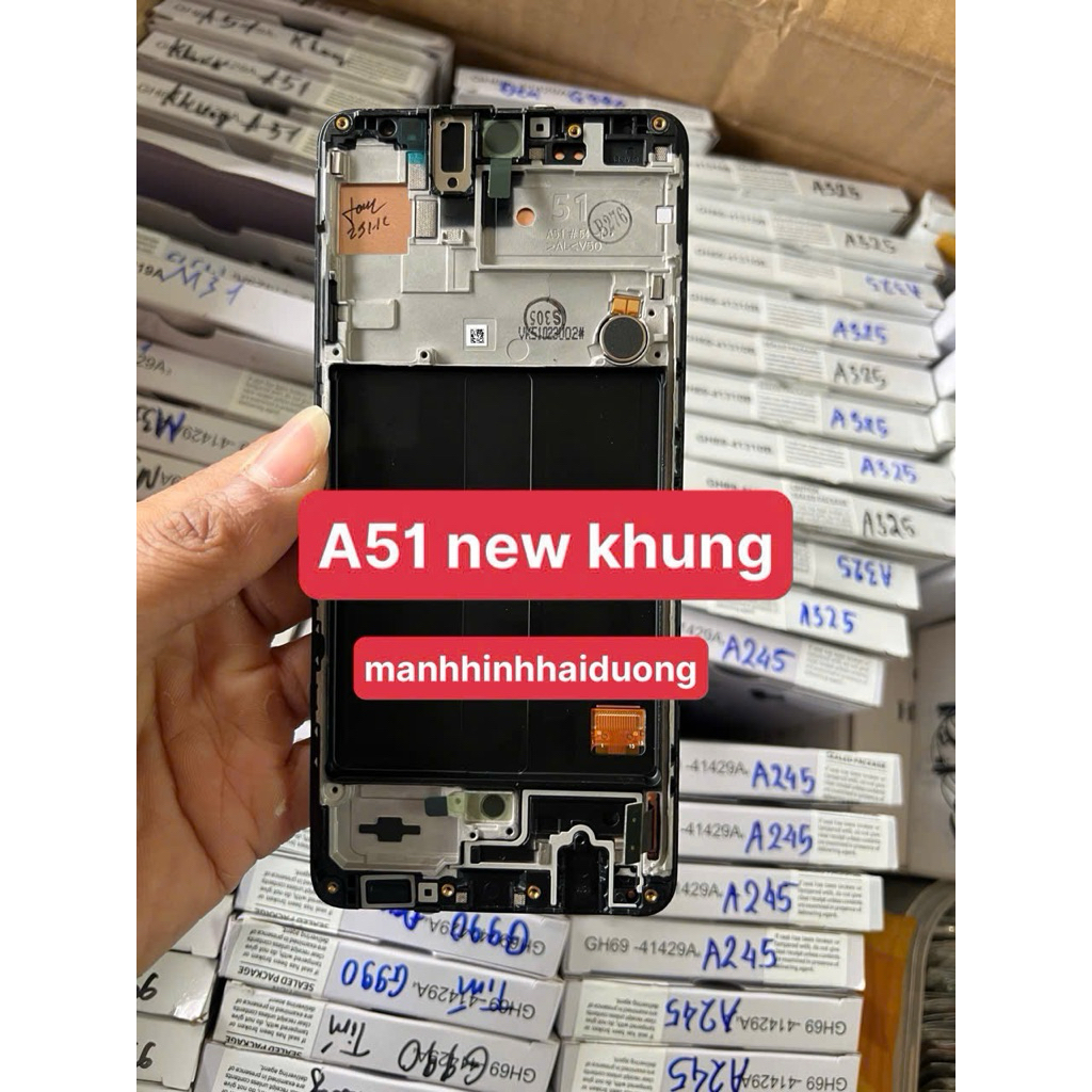 màn hình samsung a51 new khung