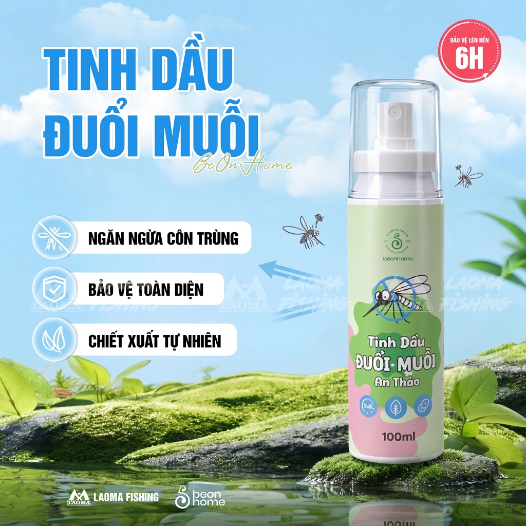 TINH DẦU ĐUỔI MUỖI BEONHOME - LAOMA FISHING - NGĂN NGỪA CÔN TRÙNG