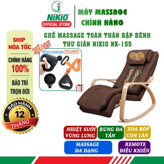 Ghế massage toàn thân bập bênh thư giãn, chất liệu cao cấp, thiết kế sang trọng Nikio NK-155