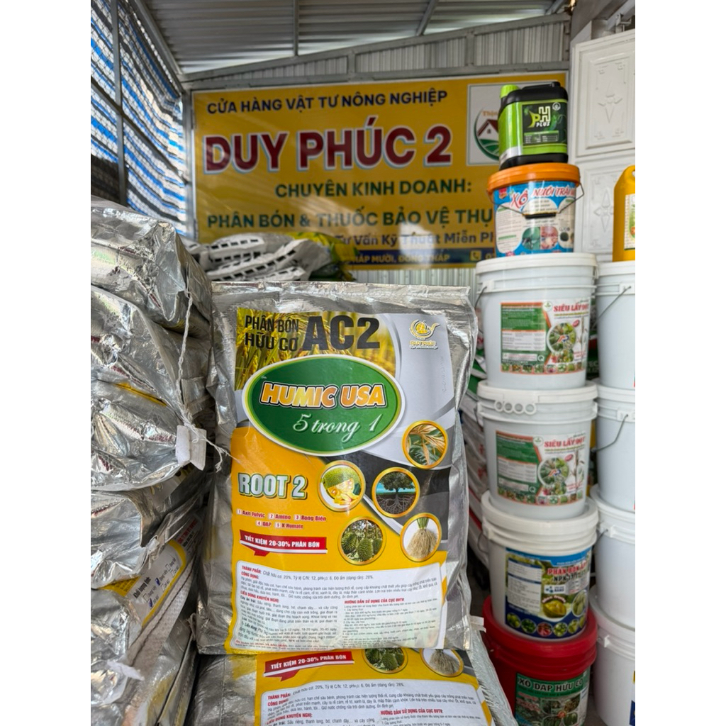 PHÂN BÓN HỮU CƠ AC2 - HUMIC USA 5TRONG1