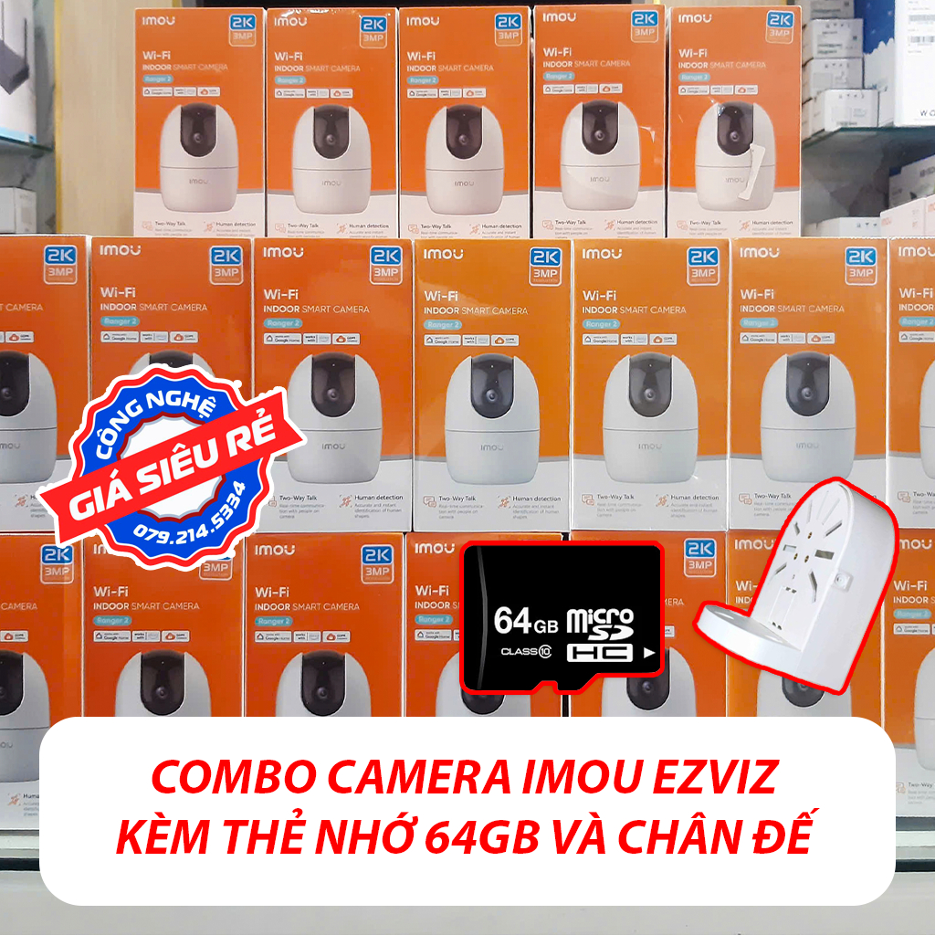 Camera Imou A32EP + C6N + A3W + H3AE - 3MP  (Ranger 2 | Có micro, có loa, có LAN, đàm thoại 2 chiều,