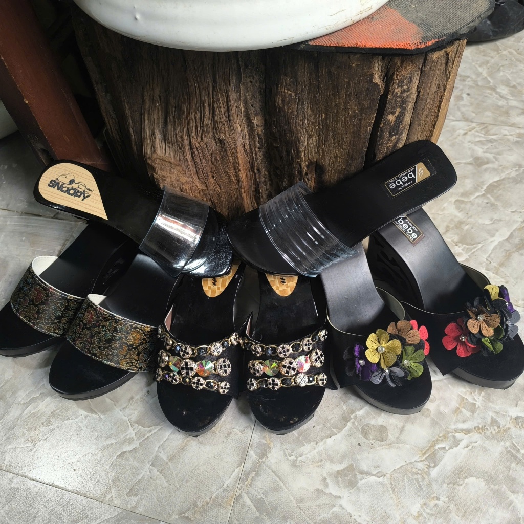 Guốc Gỗ Guốc Mộc Đế Đen Các Loại ( 5 phân, 6 phân, 7 phân, 8 phân, 10 phân )