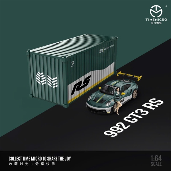 Mô hình xe Porsche 992 GT3 RS Absolute motor RYFT bằng kim loại tỉ lệ 1:64 Time micro TM644630