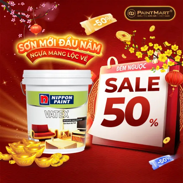Sơn nước trong nhà kinh tế Nippon Vatex 17 lít Nippon Paint
