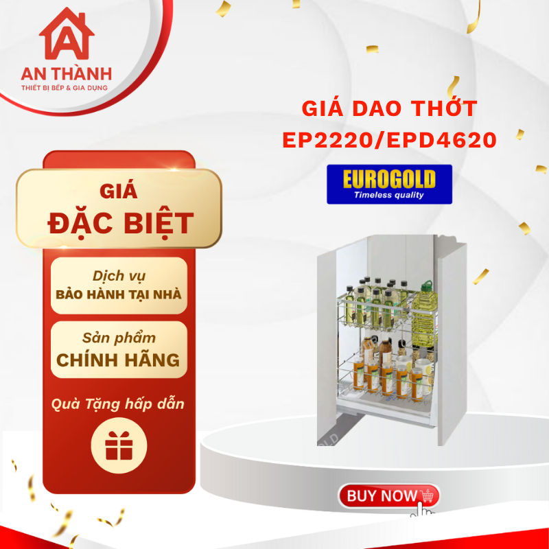 Giá gia vị Eurogold EP2220/ EPD4620 Giải Pháp Lưu Trữ Tiện Dụng