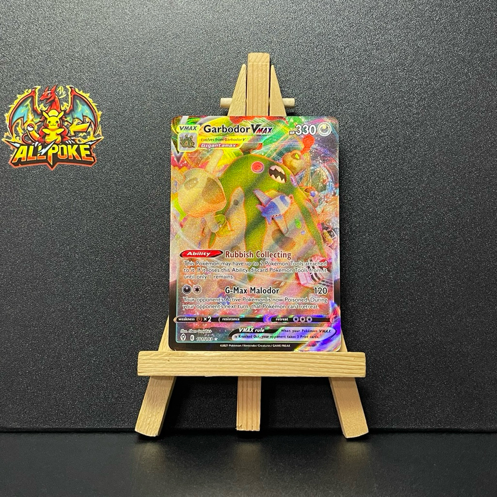[ AllPoke ] Thẻ Bài Pokemon TCG,Garbodor VMAX 101/203 -Mint