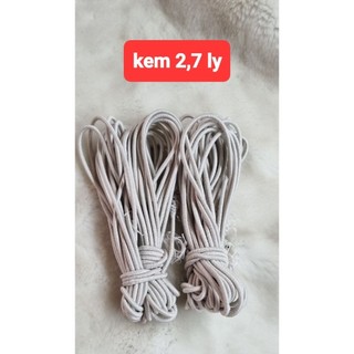 5m dây thun tròn có lõi,  và dây thun dep,làm  dây cột tóc handmade