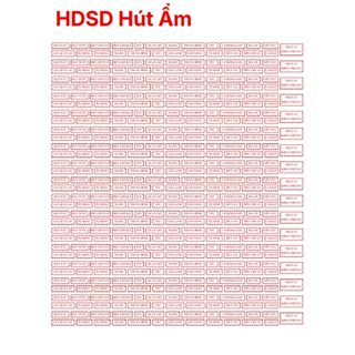 Tem dán dịch, tem trang trí máy lọc không khí, máy hút ẩm, điều hoà,... Nội địa Nhật