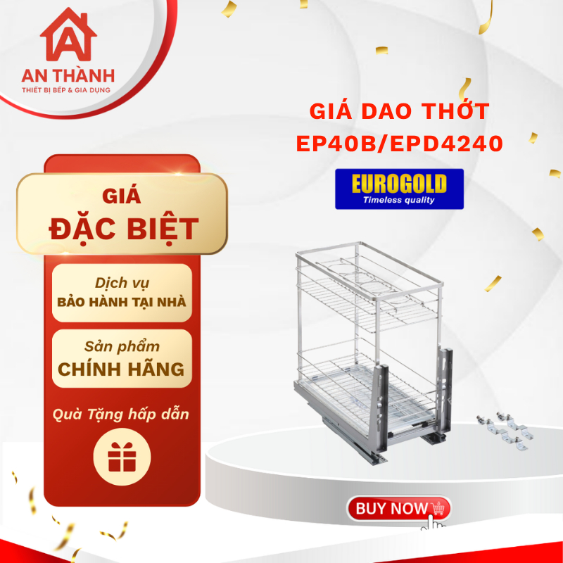 Kệ Gia Vị Eurogold EP40B/EPD4240 Phù Hợp Gia Đình Ưa Chuộng Sự Gọn Gàng