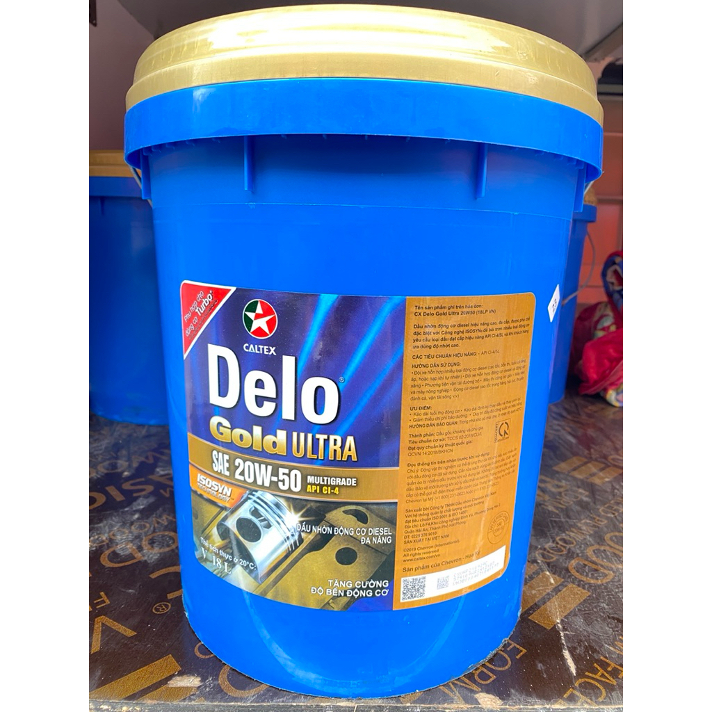 DẦU NHỚT CANTEX DELO GOLD ULTRA SAE 20w50 Ci4