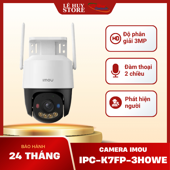 Camera Wifi ngoài trời Xoay 360 Imou IPC-K7FP-3H0WE | IPC-K7FP-5H0WE - Hàng Chính Hãng