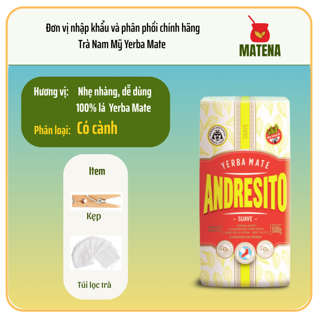 Trà Nam Mỹ Mate Andresito Suave (Nhẹ nhàng)