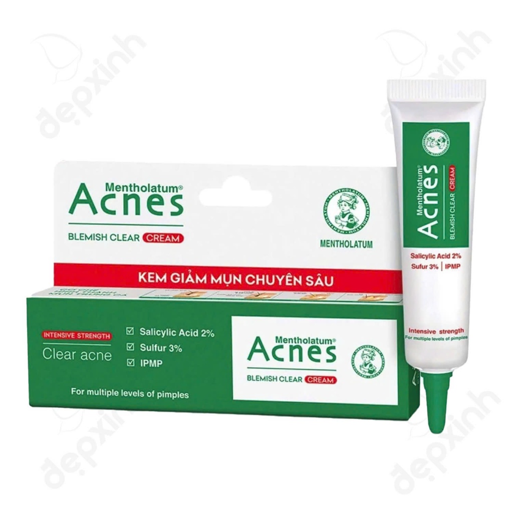 Kem dưỡng giảm mụn chuyên sâu Acnes Blemish Clear Cream 10g