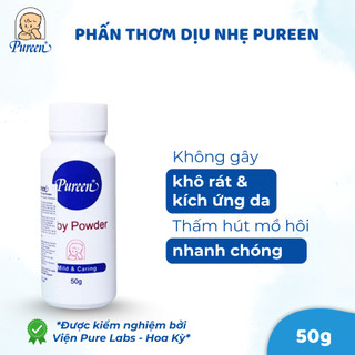 Phấn thơm dịu nhẹ Pureen - Hạn chế kích ứng - 50g/100g