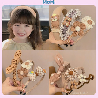 Set 3 băng đô/ bờm cài tóc hoa ngọt ngào siêu dễ thương MoMi phong cách Hàn Quốc cho bé SP0052
