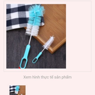 Cọ bình sữa cho bé bằng cước và bông