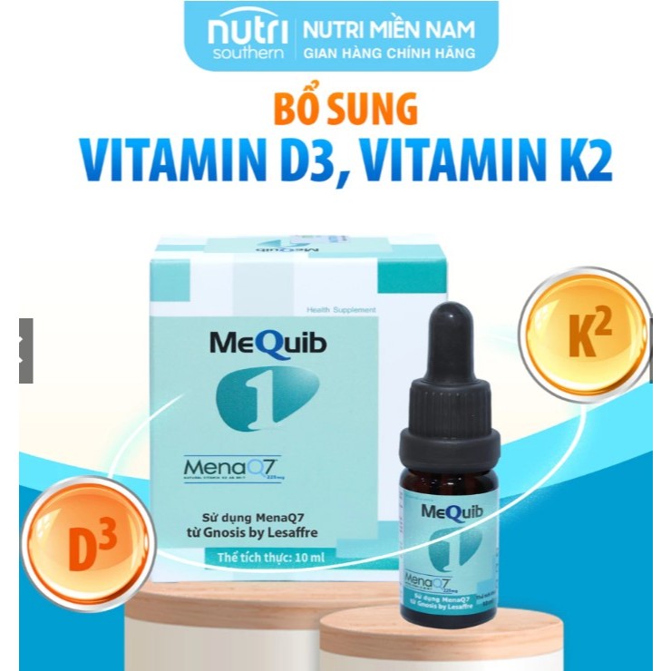 Vitamin D3K2 MEQUIB 1 - Bổ sung vitamin D3 và vitamin K2