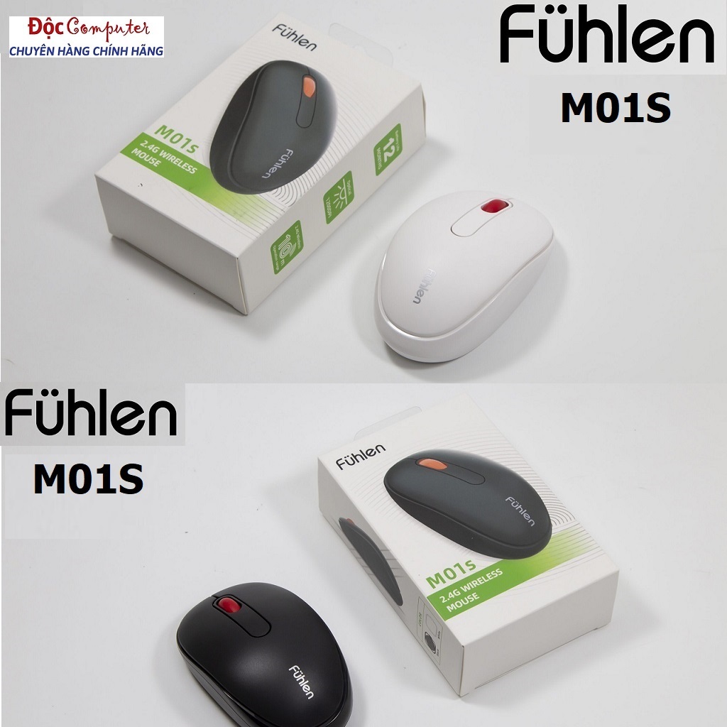 Chuột không dây Fuhlen M01S chính hãng Ninza phân phối - Bảo Hành 24 Tháng