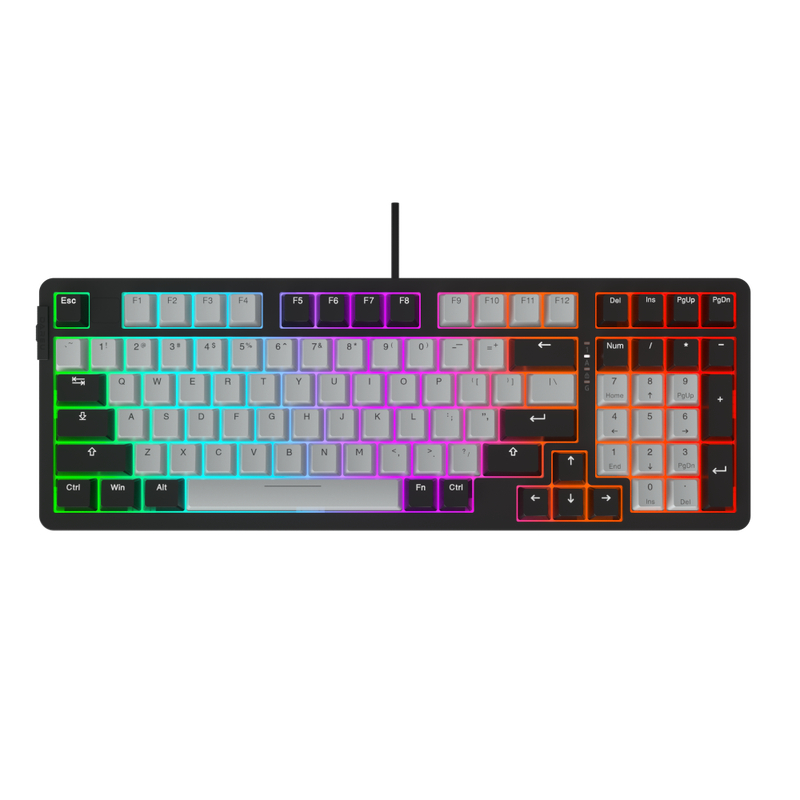 Bàn phím cơ KEYBOARD DareU - EK98 - White Black ,  EK98X PBT BLACK-GREY, EK98 PRO