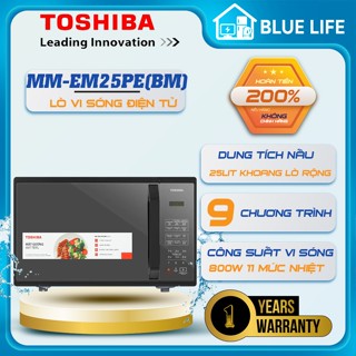 Lò Vi Sóng Điện Tử Toshiba MM-EM25PE(BM), Công Suất 800w - Dung Tích 25Lit, Hàng Chính Hãng